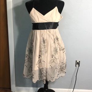 Tan lace dress